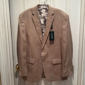 Ralph Lauren NWT stone colored linen blazer